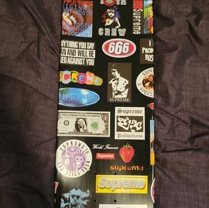 Supreme stickers skateboard